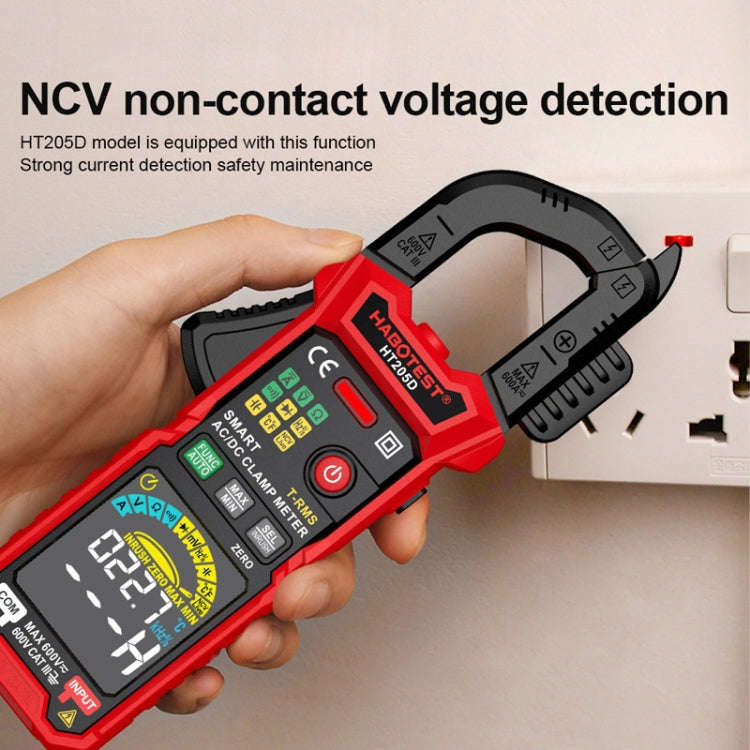 HABOTEST HT205D Clamp Intelligent Anti-Burning Multi-Function High Precision Digital Multimeter(B...