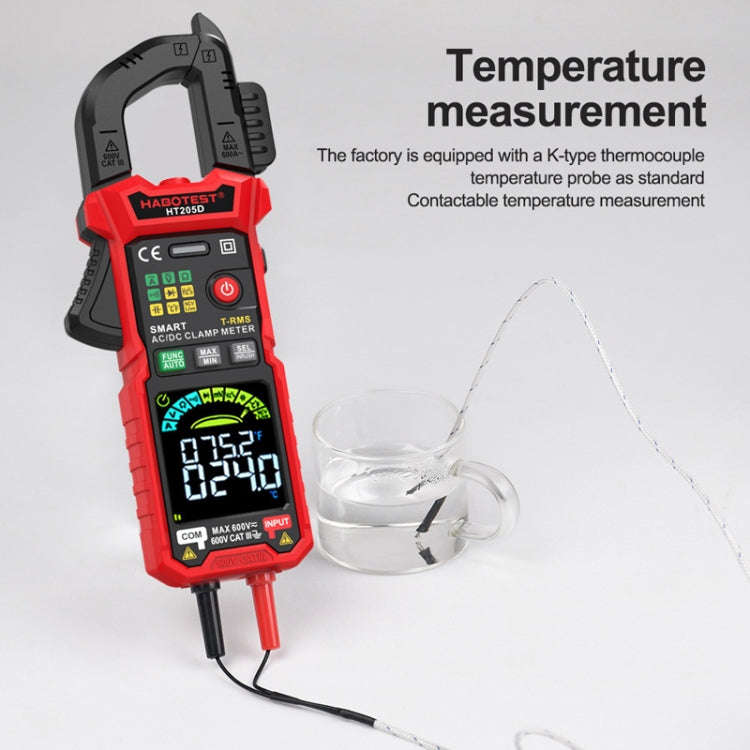 HABOTEST HT205D Clamp Intelligent Anti-Burning Multi-Function High Precision Digital Multimeter(B...
