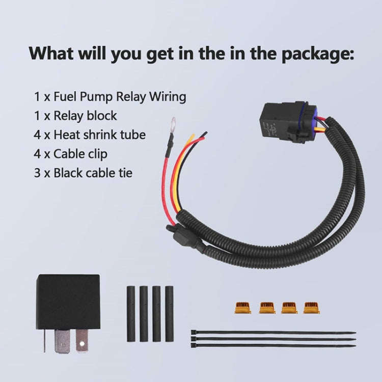 For Jeep / Dodge / Chrysler Vehicle Fuel Pump Relay Wiring Harness Kit