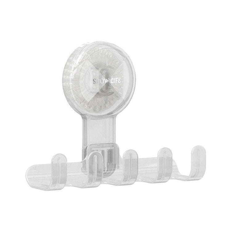 Multifunctional Household Suction Cup Hook Storage Rack Traceless Adhesive Hook(Transparent)