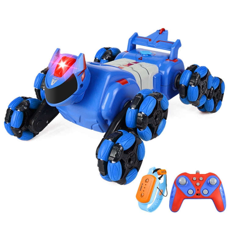 2.4G Kids Remote Control Toy Car Stunt Robot Dog Gesture Sensor Lights Music Spray Climbing Car, ...