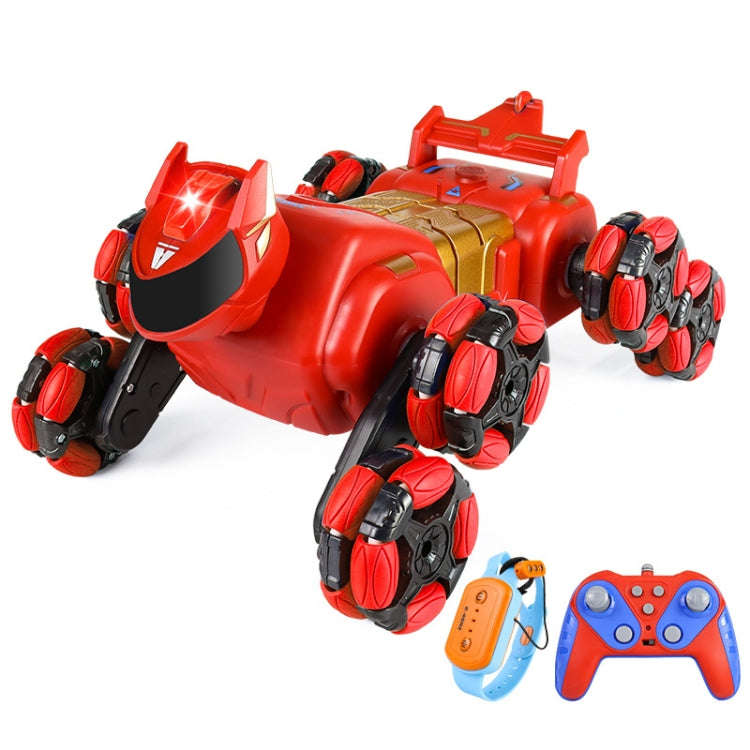 2.4G Kids Remote Control Toy Car Stunt Robot Dog Gesture Sensor Lights Music Spray Climbing Car, ...