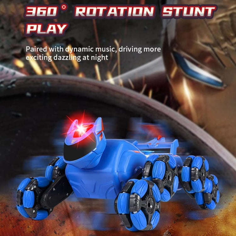 2.4G Kids Remote Control Toy Car Stunt Robot Dog Gesture Sensor Lights Music Spray Climbing Car, ...