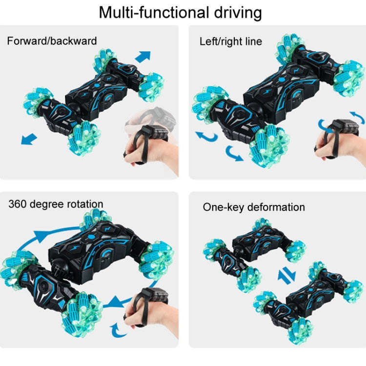 2.4G Spray RC Car Gesture Sensor Music Lights Twist Stunt Drift Car Double Side Driving Buggy Toy...