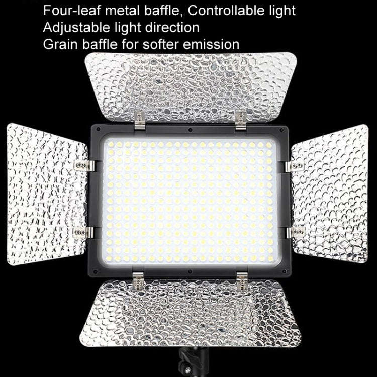 WS-300II Video Fill Light Dual Color Temperature LED Beauty Shooting Light, Spec: Single Lamp+EU ...