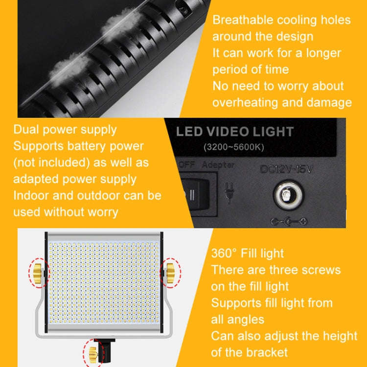 Photography Live LED Fill Light Film And Television Shooting Portrait Soft Video Lighting, Spec: ...