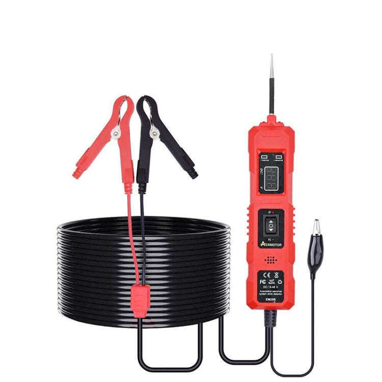 EM286 Multifunctional Car Circuit Electrical System Driving Test Pen, Style: Red 4m