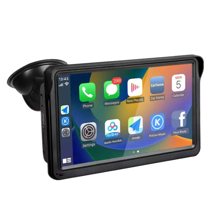 7 Inch Bluetooth 5.0 Portable CarPlay Monitor, Specifications: Display