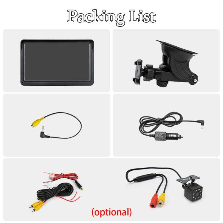 7 Inch Bluetooth 5.0 Portable CarPlay Monitor, Specifications: Display