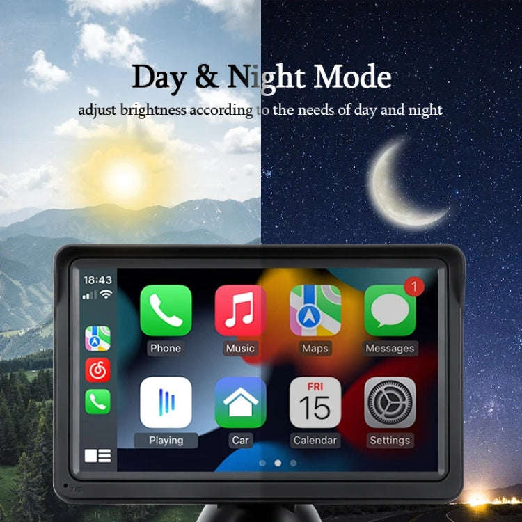 7 Inch Bluetooth 5.0 Portable CarPlay Monitor, Specifications: Display