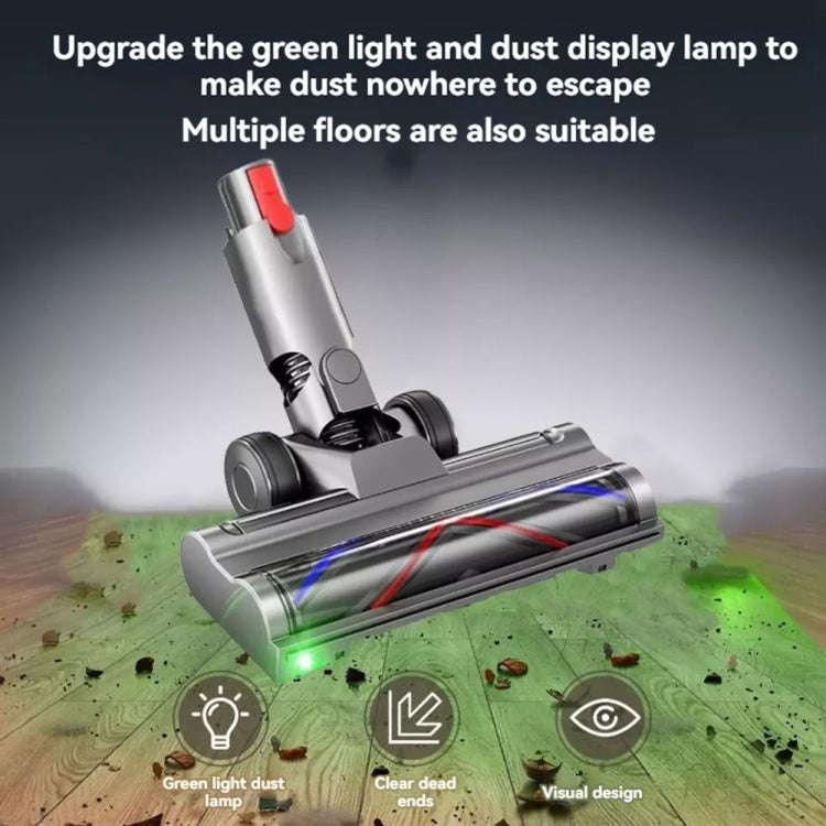 For Dyson V6 Vacuum Cleaner Lightweight Direct Drive Floor Brush Head with Dust Led Lights