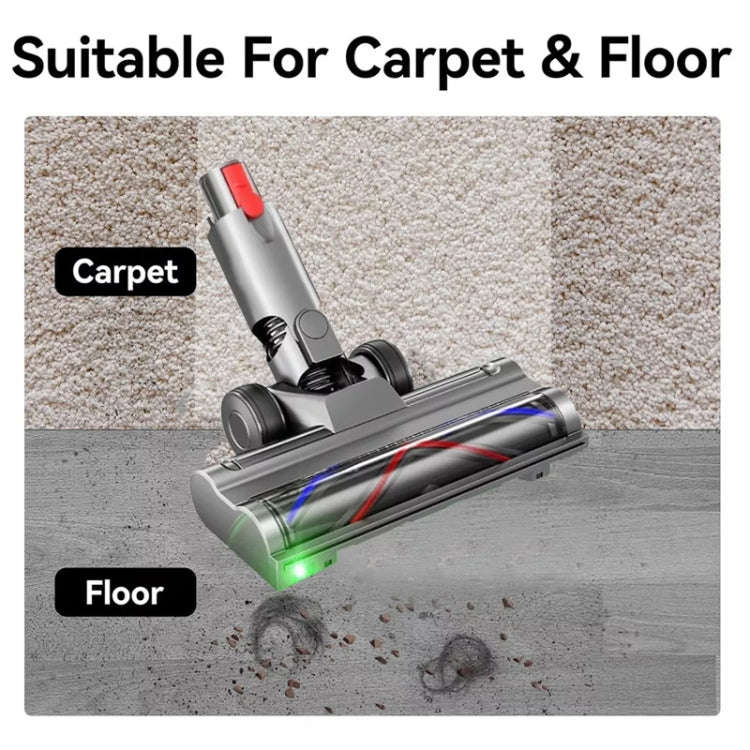 For Dyson V6 Vacuum Cleaner Lightweight Direct Drive Floor Brush Head with Dust Led Lights