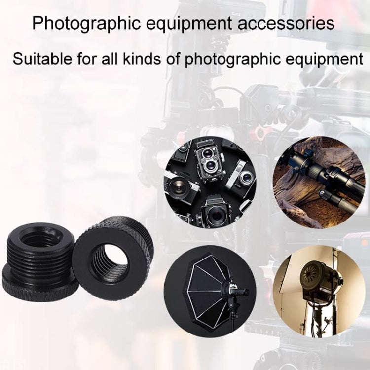 2pcs Metal 3/8 Female To 5/8-27 Male Adapter Screws Microphone Stands Conversion Photo Accessorie...