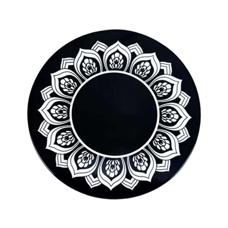Vehicle Round Strong Sticky Non-slip PU Mat, Diameter: 12cm Lotus