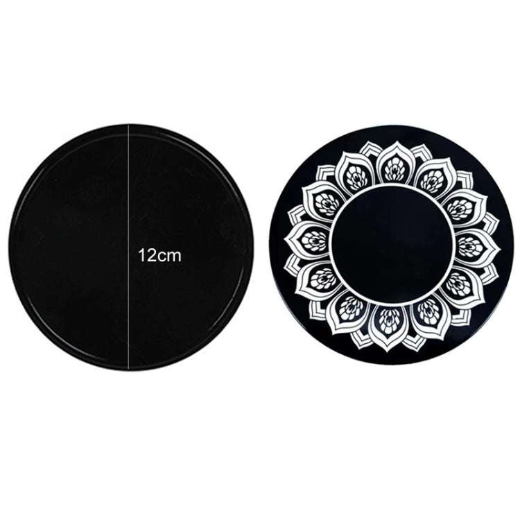Vehicle Round Strong Sticky Non-slip PU Mat, Diameter: 12cm Lotus