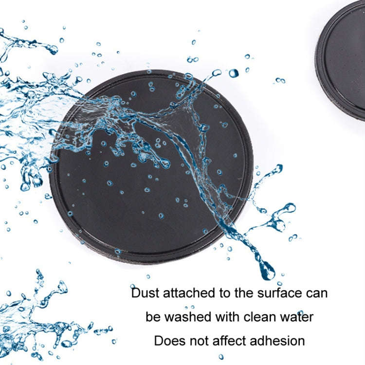 Vehicle Round Strong Sticky Non-slip PU Mat, Diameter: 12cm Lotus