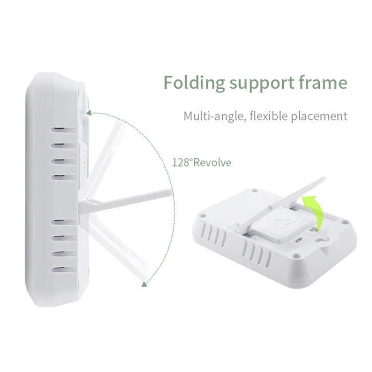 TS-FT0402 2-In-1 Home Wireless Digital Thermometer Wall-Mounted Greenhouse Thermometer(White)