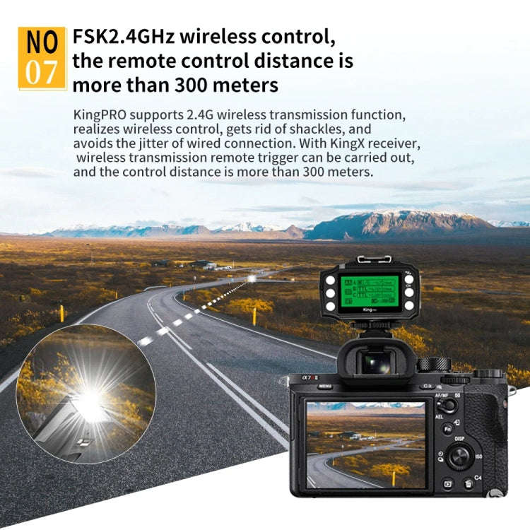 For Nikon Pixel King Pro Camera Wireless Radio Flash TTL Transmitter and Receiver