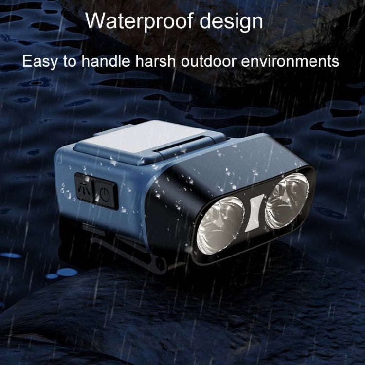 Head-Mounted LED Outdoor Sensor Long Range Fishing Work Headlamp, Style: Black Standard