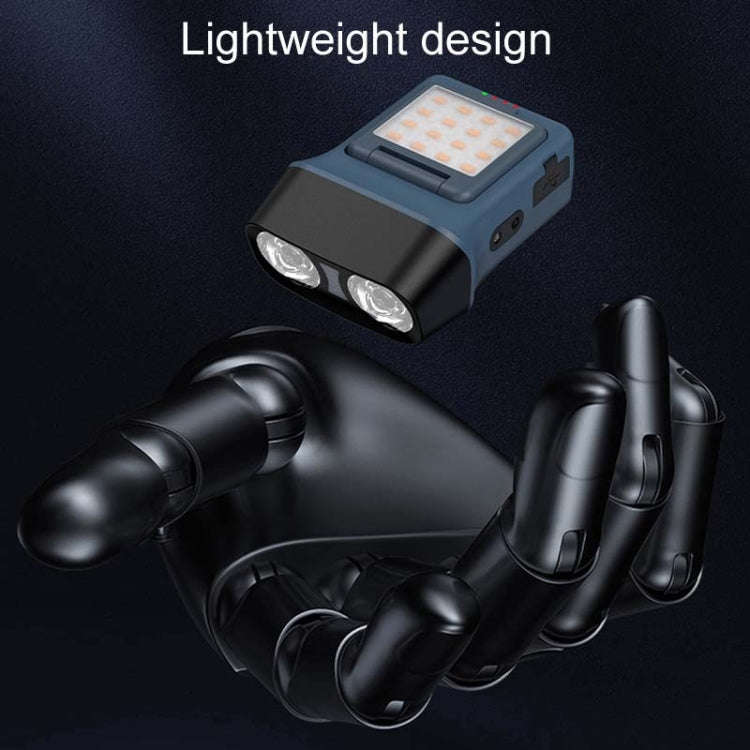 Head-Mounted LED Outdoor Sensor Long Range Fishing Work Headlamp, Style: Black Standard