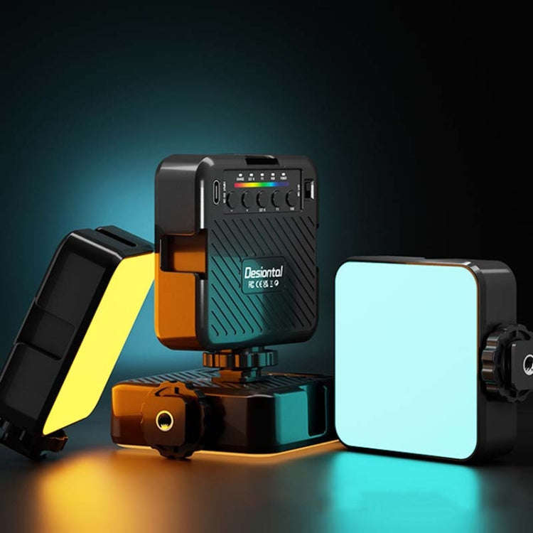 Desiontal X1 Portable RGB Cell Phone Live Streaming Fill Light(Black)