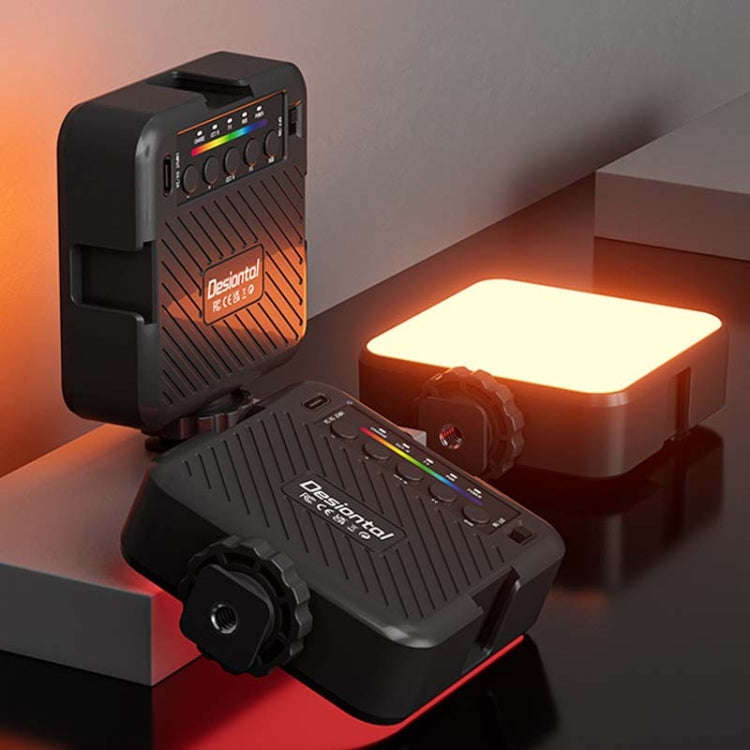 Desiontal X1 Portable RGB Cell Phone Live Streaming Fill Light(Black)