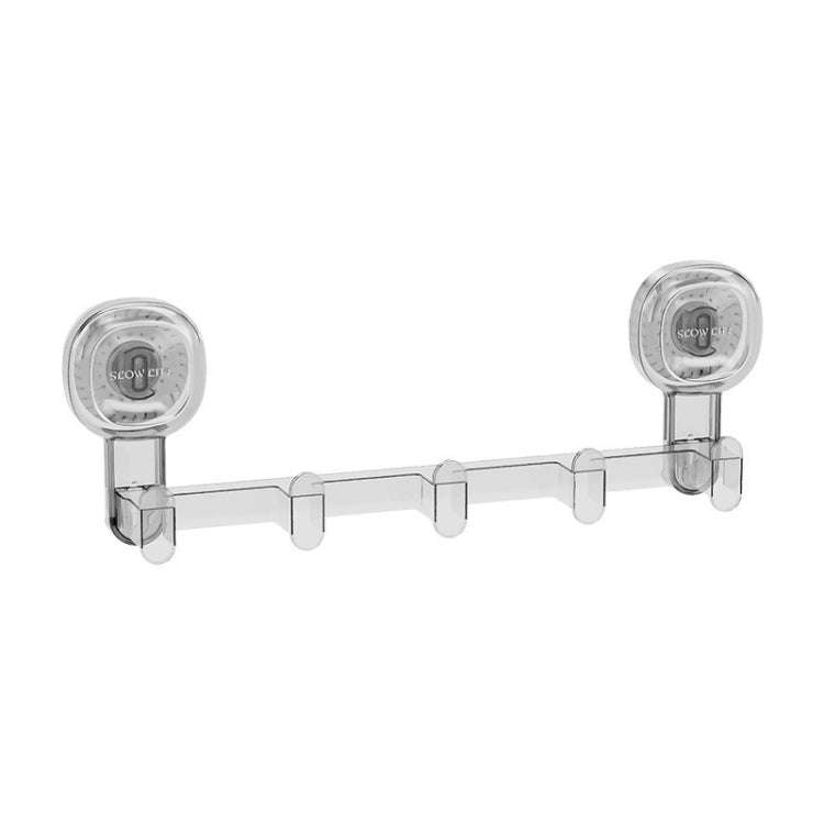 Multifunctional Suction Cup Hook Punch-free Traceless Adhesive Hook Storage Rack, Color: Transparent