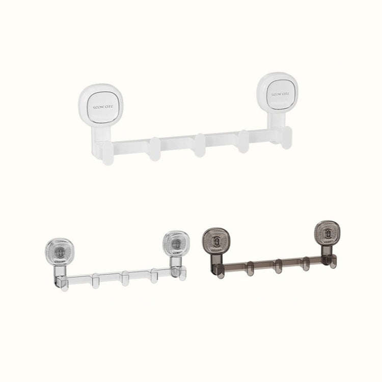 Multifunctional Suction Cup Hook Punch-free Traceless Adhesive Hook Storage Rack, Color: Transparent