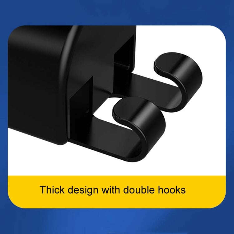 2pcs Car Multifunctional Cup Holder Vehicle Backseat Hook(Black 9976)
