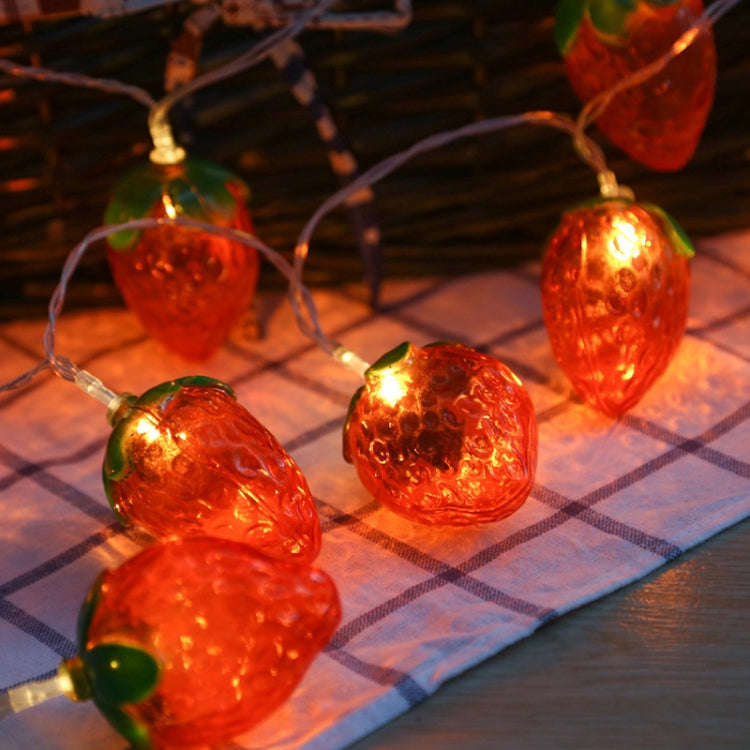 USB Strawberry Light String LED Christmas Decoration Lights, Length: 1.5m 10 Light