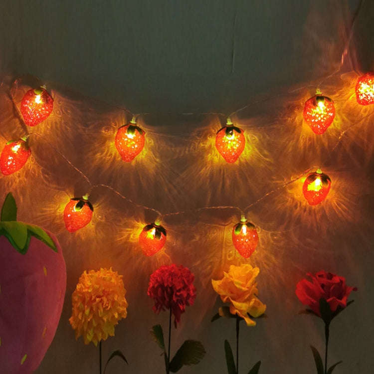 USB Strawberry Light String LED Christmas Decoration Lights, Length: 6m 40 Light