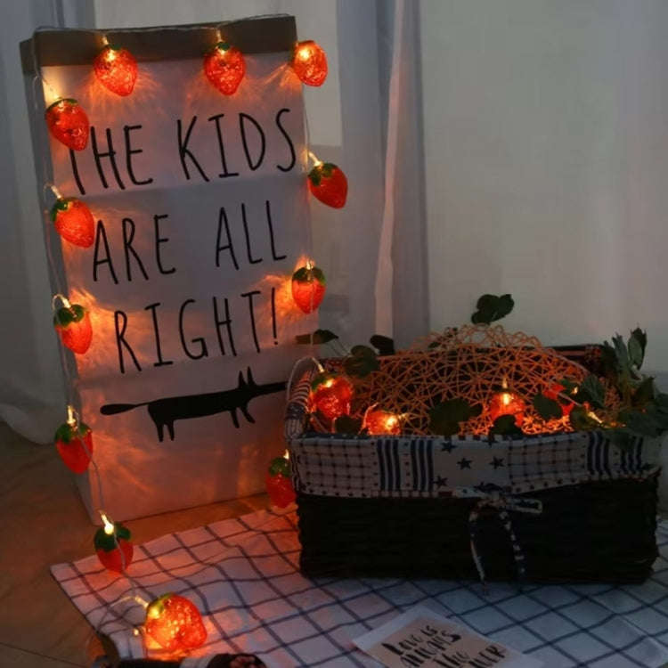 USB Strawberry Light String LED Christmas Decoration Lights, Length: 3m 20 Light