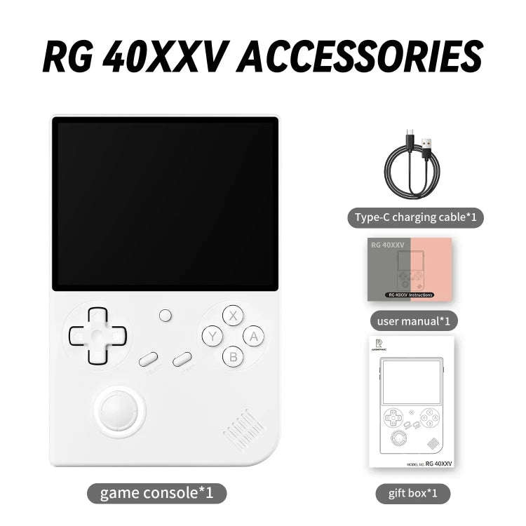 ANBERNIC RG40XXV Vertical HD Screen Joystick Game Console With Ambient Light Portable Retro Handh...