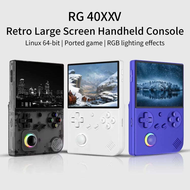 ANBERNIC RG40XXV Vertical HD Screen Joystick Game Console With Ambient Light Portable Retro Handh...