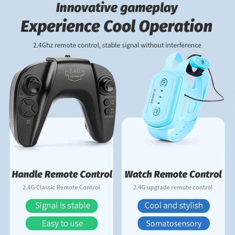 Children RC Car Toy Lights Electric Gesture Sensor Remote Control Twisting Stunt Car, Color: Oran...