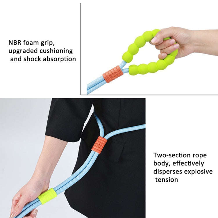 Explosion-Proof  Two-Stage Dog Leash With Foam Handle For Medium And Large Dogs(Sea Mist Blue)