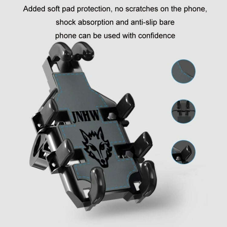 JNHW Motorcycle Bicycle Eight Claw Mobile Phone Navigation Shockproof Bracket, Style: For Handlebar