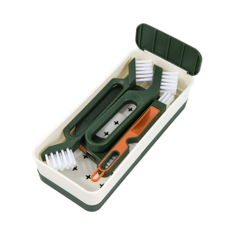 4-in-1 Multifunctional Gap Brush Set Household Stove Window Groove Cleaning Brush(Green)