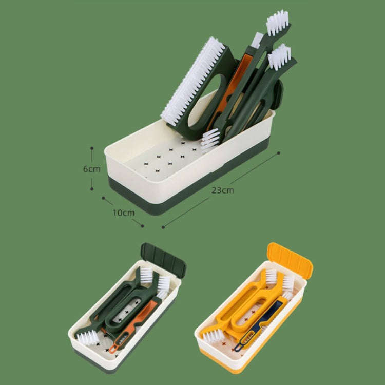 4-in-1 Multifunctional Gap Brush Set Household Stove Window Groove Cleaning Brush(Green)