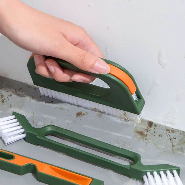4-in-1 Multifunctional Gap Brush Set Household Stove Window Groove Cleaning Brush(Green)