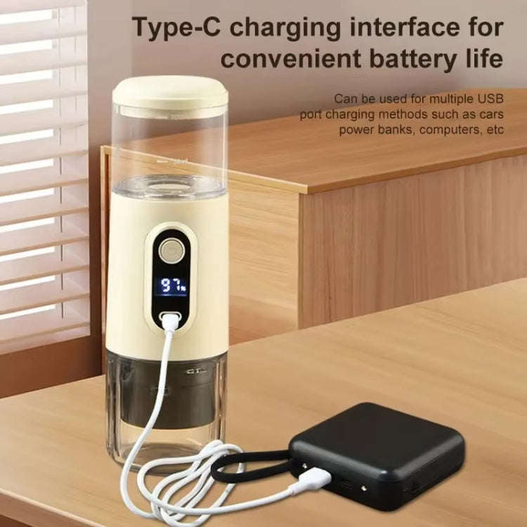Wireless Portable Coffee Machine Compatible With Ground Coffee & NS Capsule(Black)