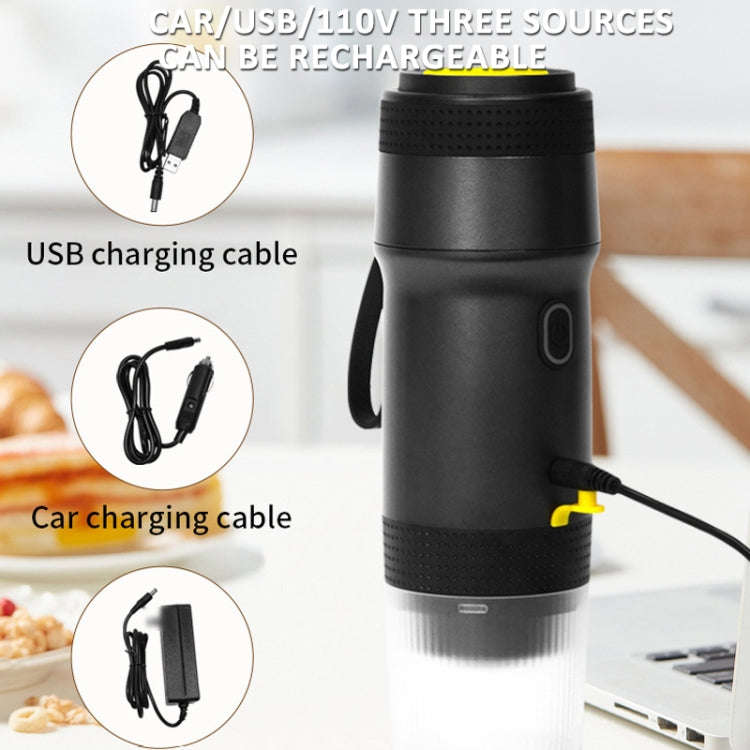 12V 3 In 1 Car Self-heating Coffee Machine Compatible With Large / Small Capsules and Ground Coff...