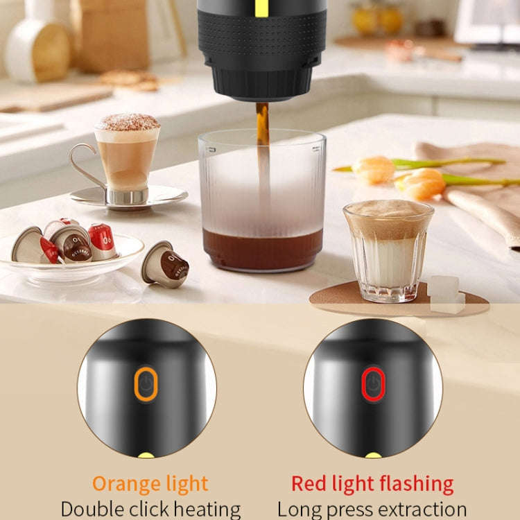 12V 3 In 1 Car Self-heating Coffee Machine Compatible With Large / Small Capsules and Ground Coff...