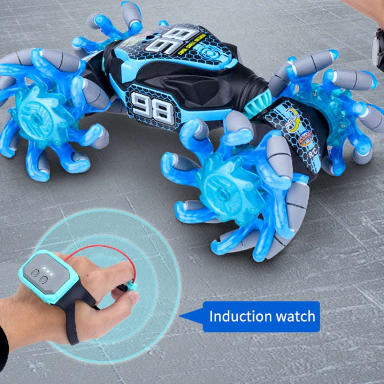 2.4G Gesture Sensor Twist Stunt RC Car Drift 4WD Climbing Transformation Toy Car With Music Led L...