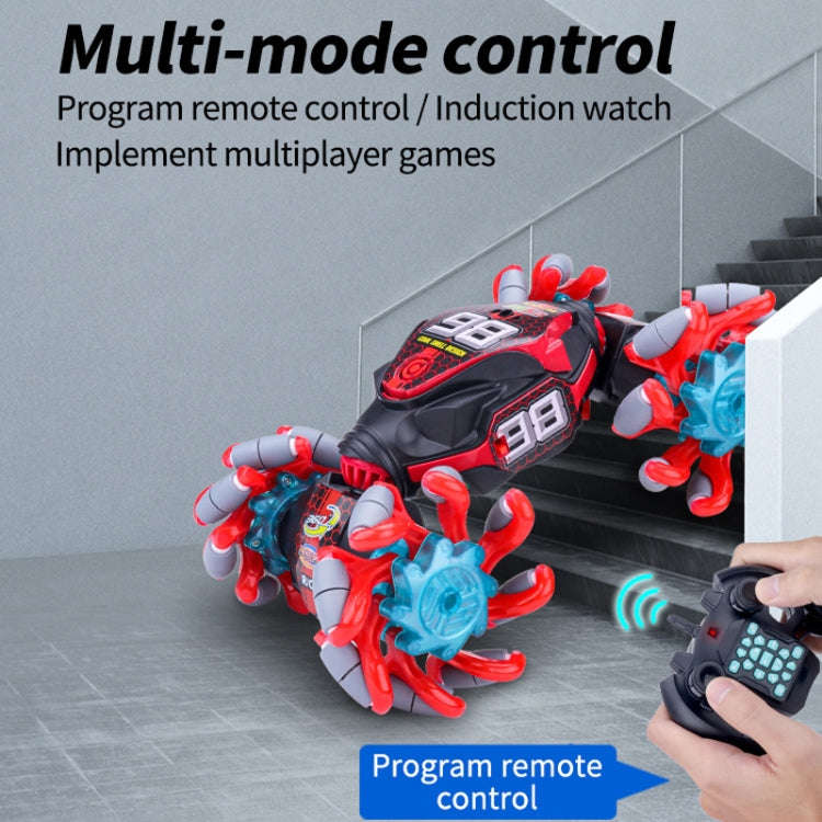 2.4G Gesture Sensor Twist Stunt RC Car Drift 4WD Climbing Transformation Toy Car With Music Led L...
