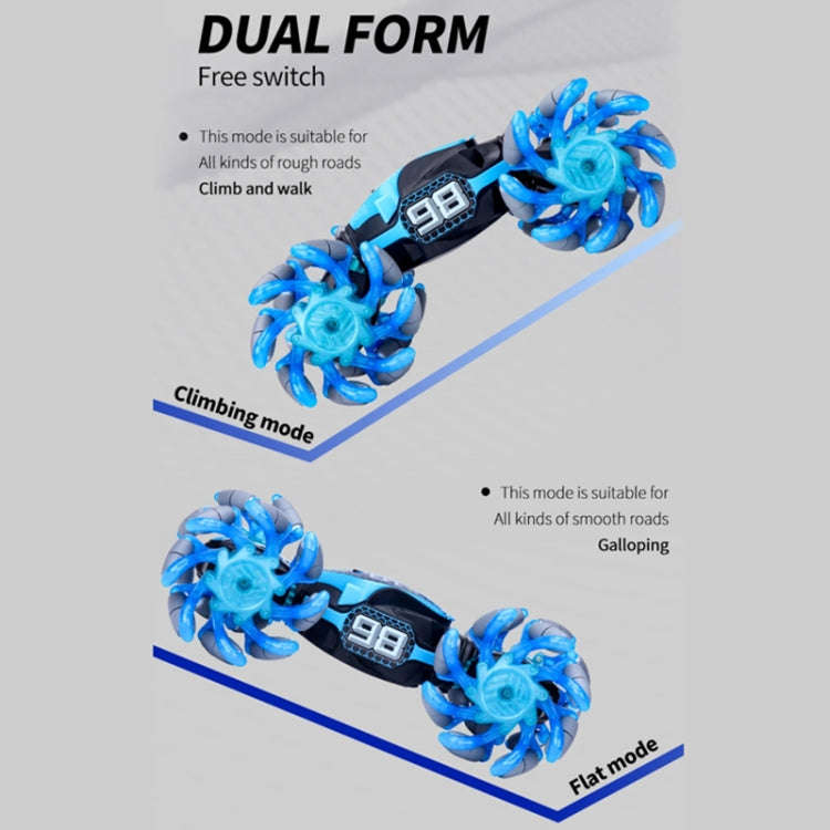 2.4G Gesture Sensor Twist Stunt RC Car Drift 4WD Climbing Transformation Toy Car With Music Led L...