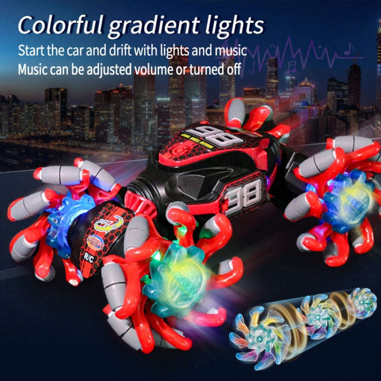 2.4G Gesture Sensor Twist Stunt RC Car Drift 4WD Climbing Transformation Toy Car With Music Led L...