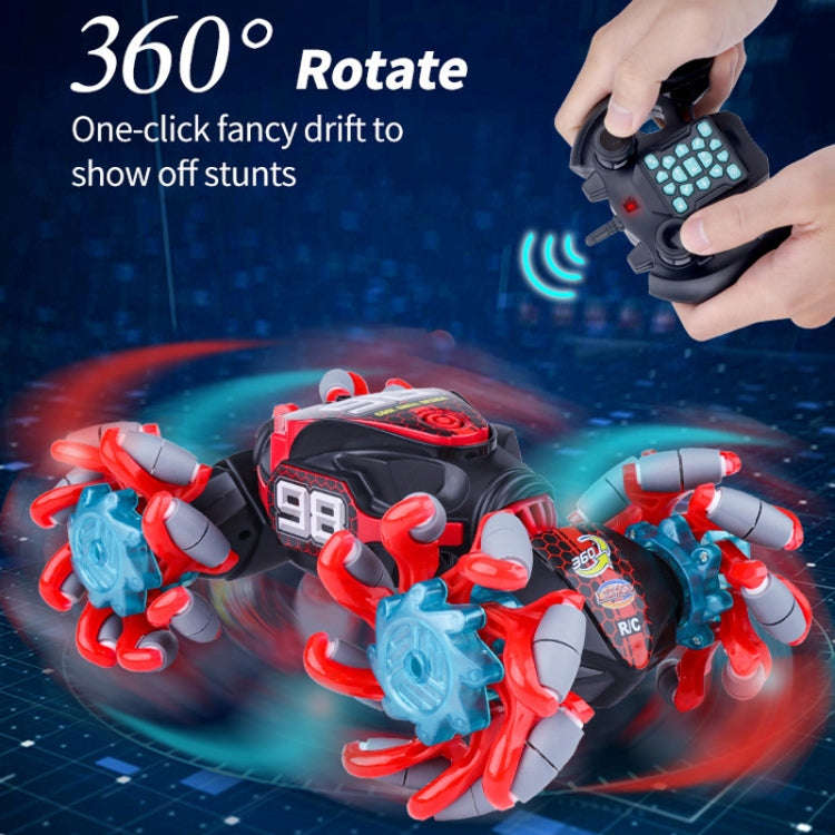 2.4G Gesture Sensor Twist Stunt RC Car Drift 4WD Climbing Transformation Toy Car With Music Led L...