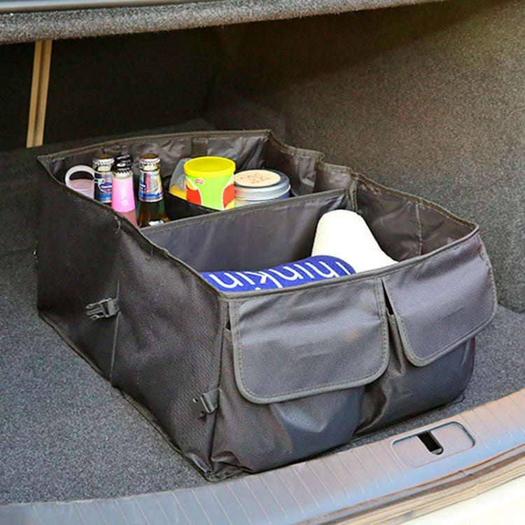 Car Trunk Portable Foldable Organizing And Storing Box(Black)