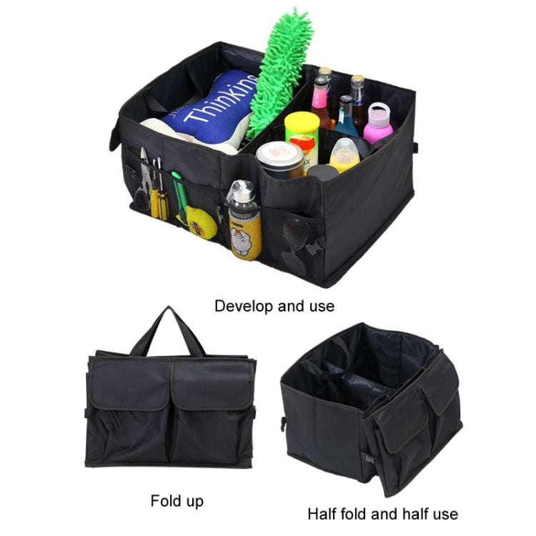 Car Trunk Portable Foldable Organizing And Storing Box(Black)